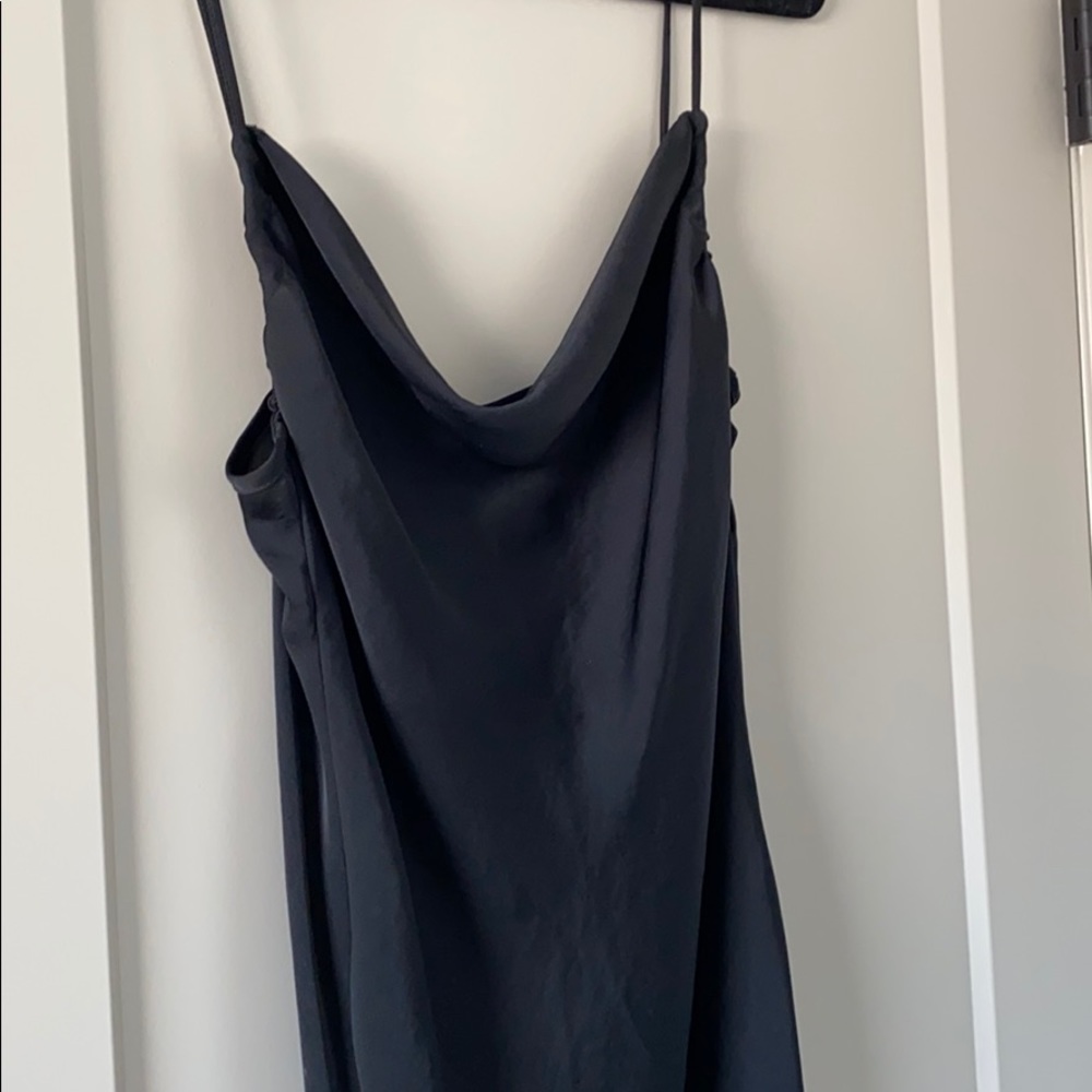 Black MIDI Silk zara dress - Picture 3 of 4